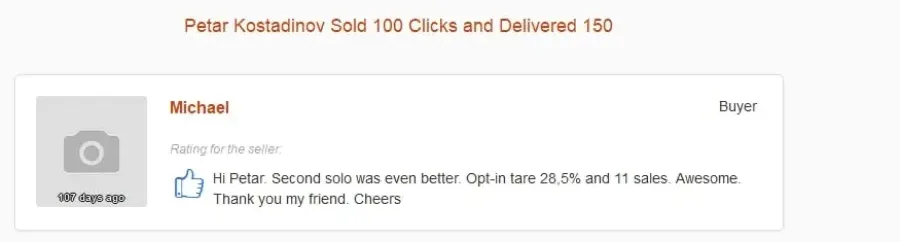 Michael: opt-in rate 28.5% and 11 sales