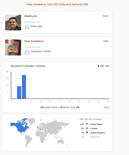 Solo ads buyer result screenshot
