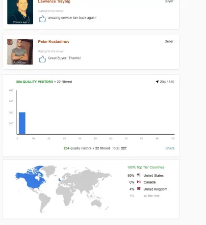 Solo ads buyer result screenshot