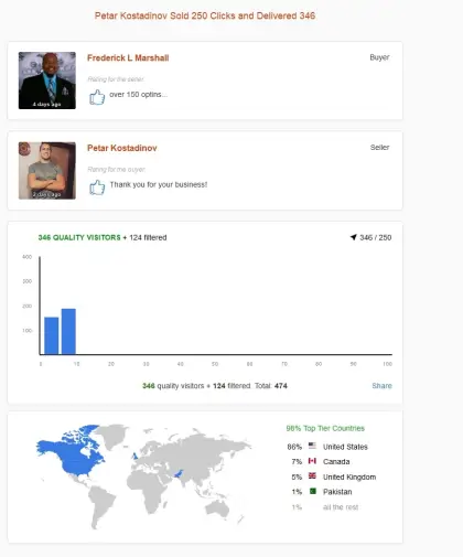 Solo ads buyer result screenshot