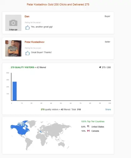 Solo ads buyer result screenshot