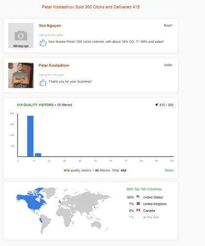 Solo ads buyer result screenshot