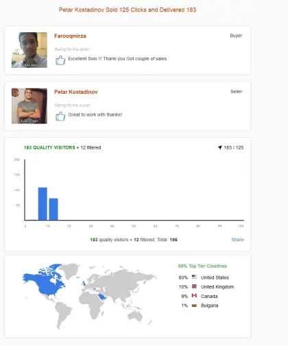 Solo ads buyer result screenshot