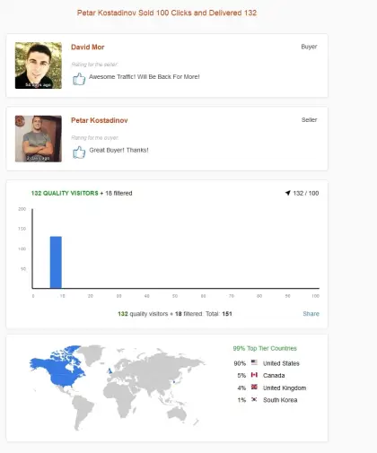 Solo ads buyer result screenshot