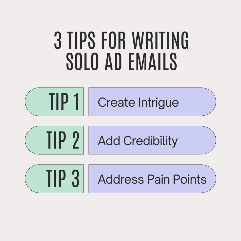 Tips for Writing Solo Ad Emails